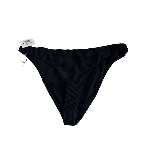 NWT Good American “Always Fits” Classic Bikini Bottom in Ribbed Black sz XL - Picture 6 of 7